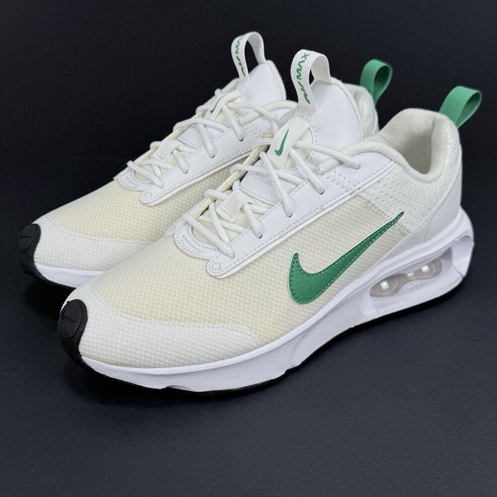 Nike Air Max INTRLK Lite Women’s 8.5 White Green Sneakers Running Shoes NEW